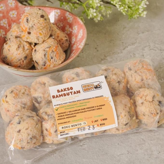 

New Bakso Rambutan Roku Bento Bsd Isi 10 Pcs Lohua