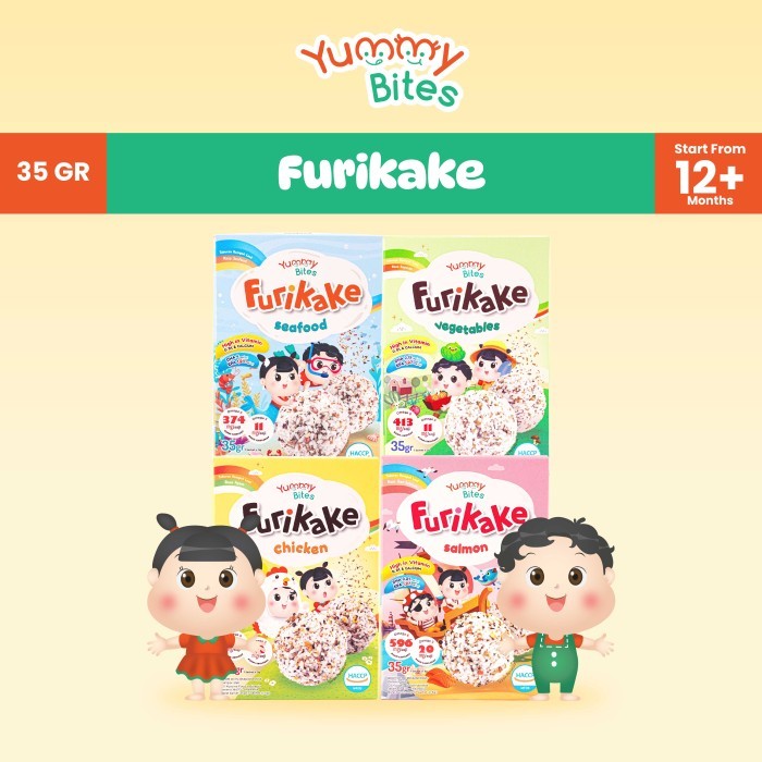 

[BUNDLING 3] Yummy Bites Furikake 35 GR/ Topping Rumput Laut/ Nori Tabur/ MPASI Bayi