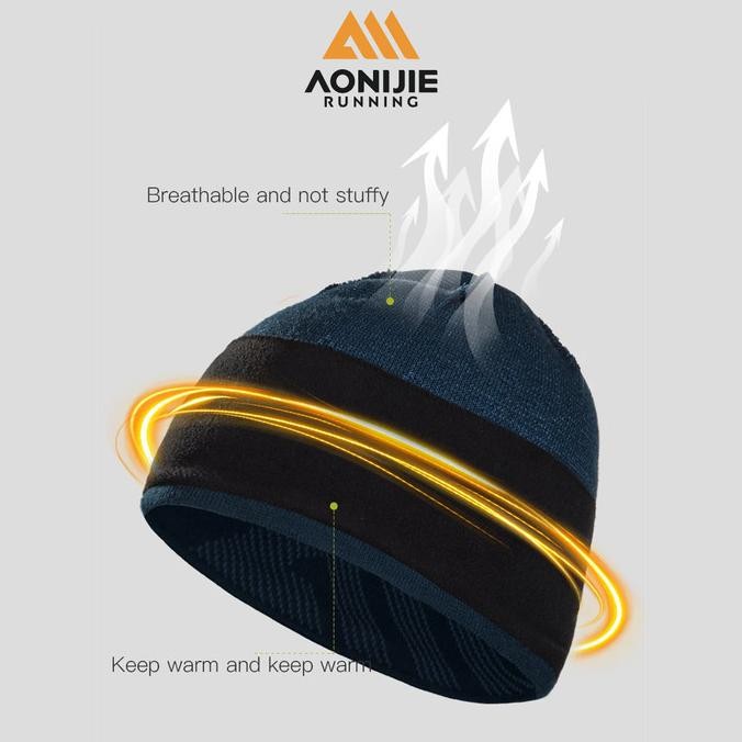 Aonijie M39 Winter Knitted Cap - Topi Kupluk Lari Outdoor H24