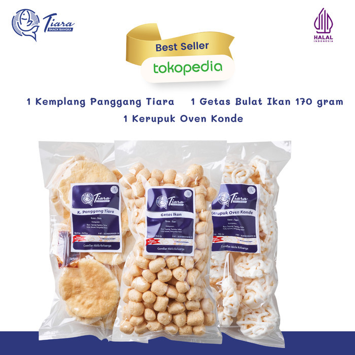 

Getas ikan,Kerupuk oven,Kemplang panggang Tiara Snack Bangka