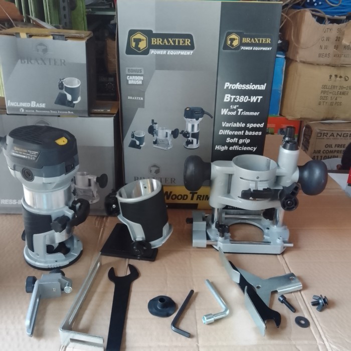 BRAXTER MESIN PROFIL BT 380 WT WOOD TRIMMER, ROUTER BISA GANTI DUDUKAN