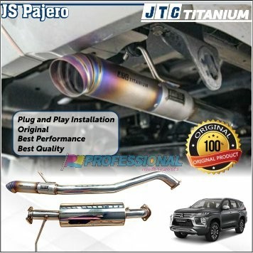Exhaust Muffler Knalpot JTC titanium All New Pajero ANPS 16+