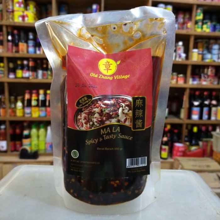 

Old Zhang Village Chili Mala Sauce Pouch - Spicy & Tasty 500Gr