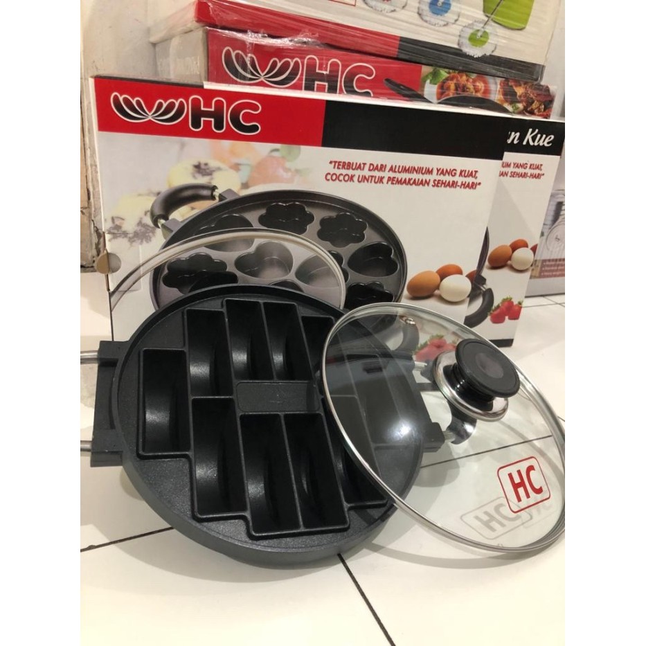 CETAKAN KUE PUKIS / KUE PANCONG 10 LUBANG TEFLON