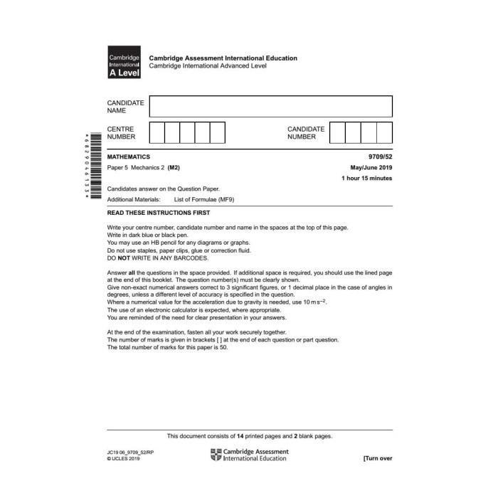 

Terbaru A Level Math 9709 May/June Past Papers And Mark Schemes 2015-2019 Best Seller