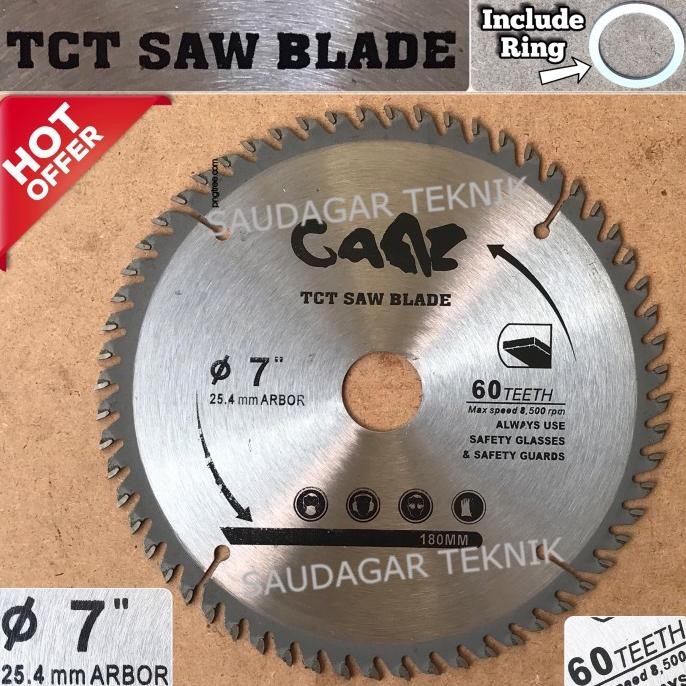 Mata Gergaji Kayu 7 Inch Circular Saw Blade 7" Mata Potong Kayu 7 Inch