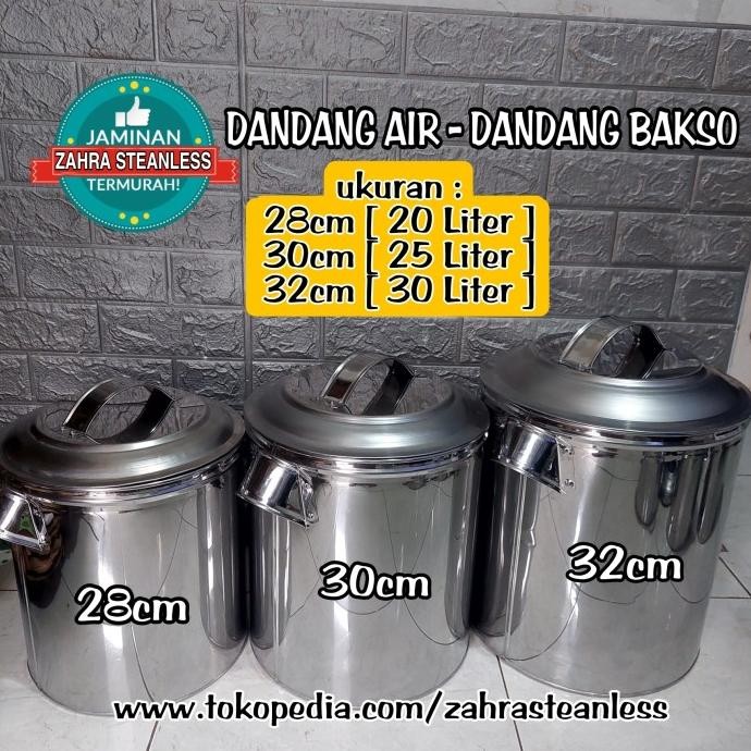 

New Panci Tinggi / Tong Air Stainless / Dandang Bakso / Panci Air / Bubur