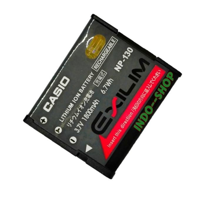 Ready - Battery For Kamera Casio Batre Exilim Np-130 EX-10 100 H30 Baterai H35 SC100 FC300 FC400 Bat