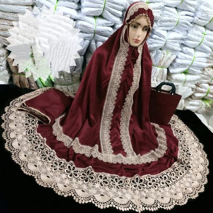 MUKENA DEWASA ANDIN IKATAN CINTA JUMBO KD FULL RENDA SEROJA TERBARU MUKENA PRADA PRINCESS KEONG