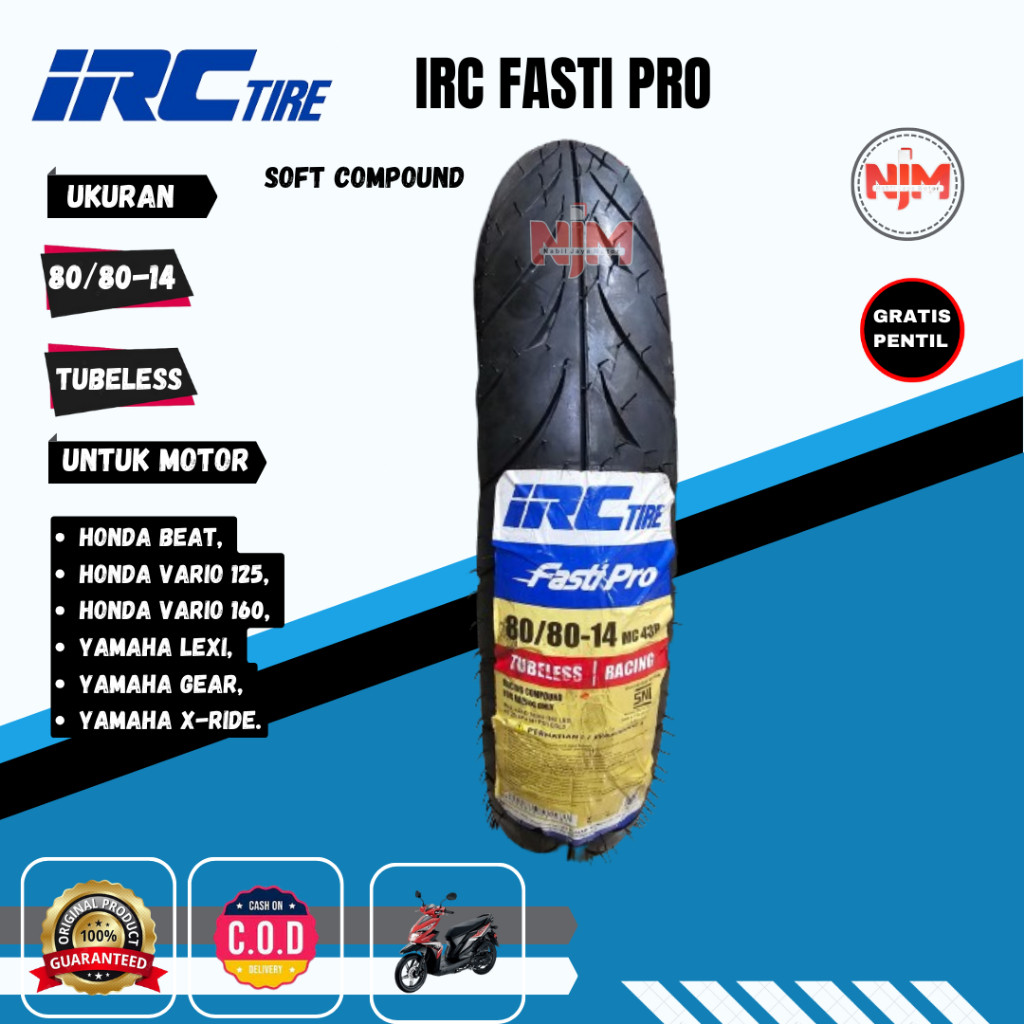 ban tubles irc fasti pro Soft Compound Ring 14 80/80 90/80 100/80