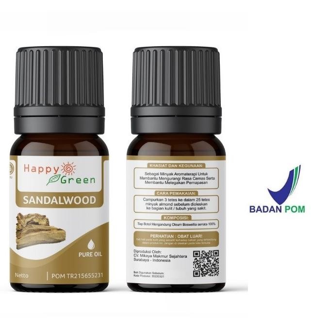 PROMO / Sandalwood Essential Oil (Minyak Cendana) 5 ml | 100% Pure Impor