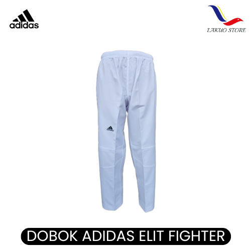 Terbaru.. Dobok Adidas Elite Fighter / Uniform Taekwondo / Adidas Kerah Hitam