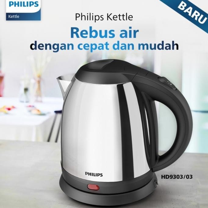 Philips Kettle Stainless Steel HD9303/03 Teko listrik