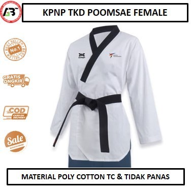Terbatas.. Kpnp Taekwondo Uniform / Baju Taekwondo Kpnp - Poomsae Female - Senior