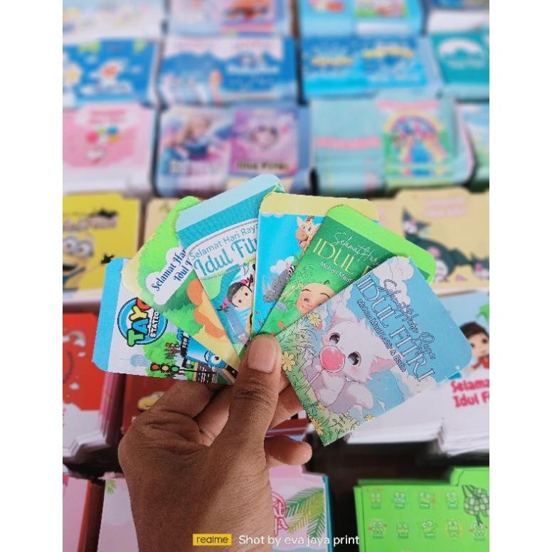 

ty-35 100 pack Amplop Lebaran Kecil 5,5x8cm Glossy Siap Jual Hemat