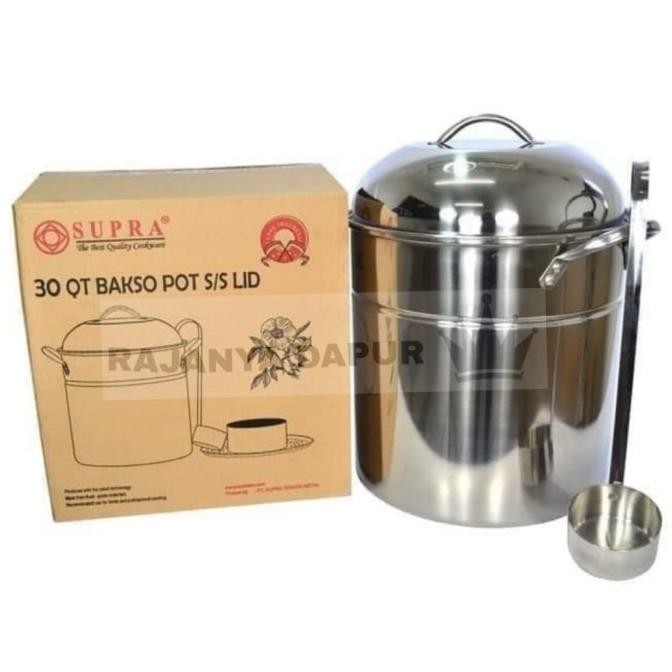 

New Panci Bakso Supra Stainless Steel 30Qt - Dandang Bakso Supra
