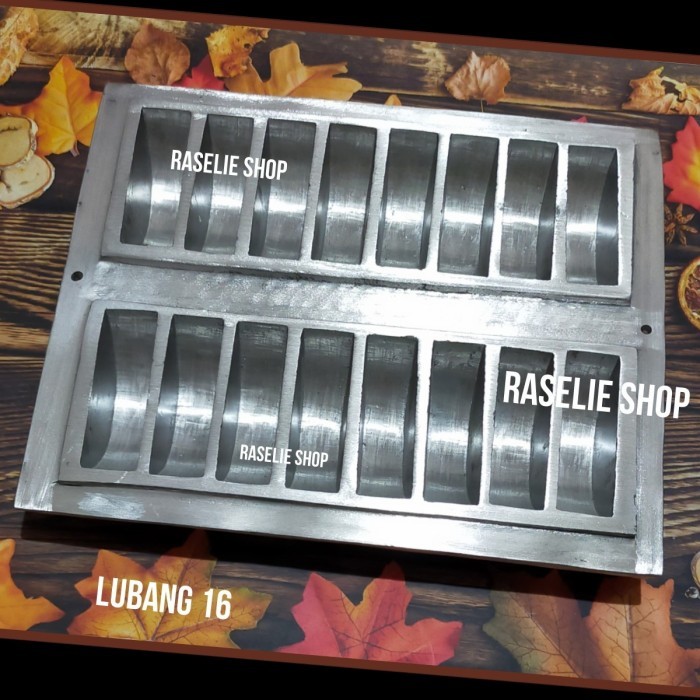 

READY CETAKAN LOYANG KUE PANCONG PUKIS BANDROS 16 LUBANG SUPER TEBAL