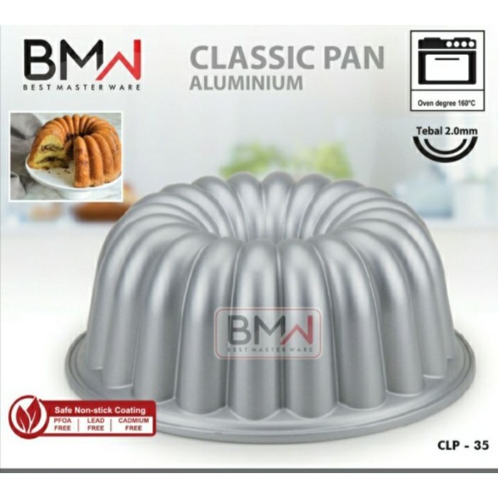 

READY STOCK BMW KITCHEN WARE CLASSIC PAN CETAKAN KUE BOLU ALUMINIUM ANTI LENGKET