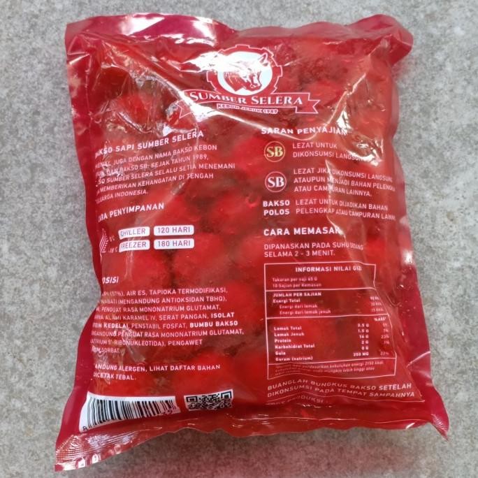 

New Bakso Sumber Selera Premium 650 Gram Isi 50 Pc