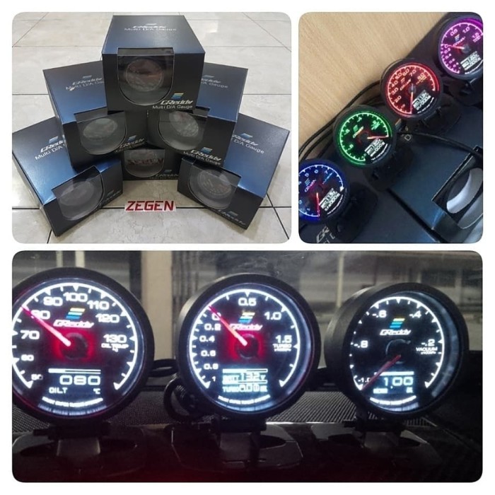 NEW indikator greddy multi d/a gauge tachometer rpm mobil