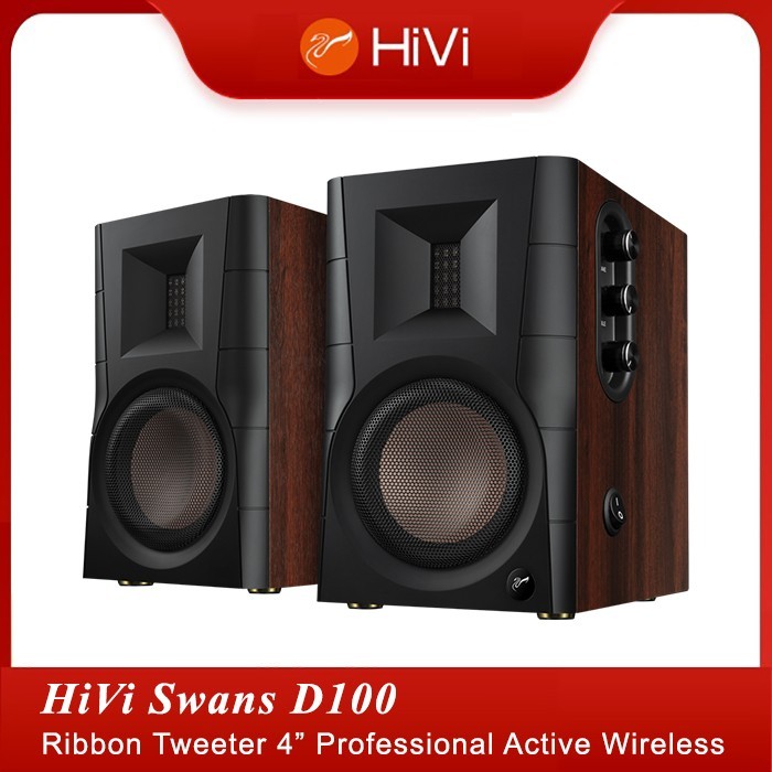 Swans Hivi D100 2.0 Professional Ribbon Tweeter Wireless Speakers