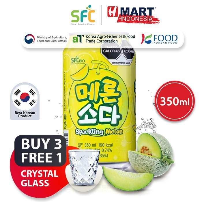 

Sfc Sparkling Melon - Minuman Rasa Melon Berkarbonasi 350Ml