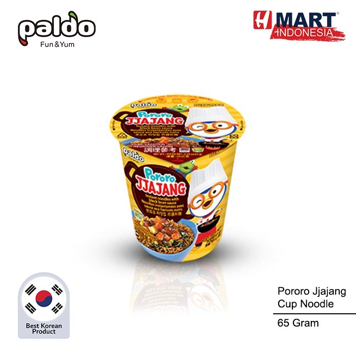 

Paldo Pororo Jjajang Cup Noodle - Jjajangmyeon Mie Ramen Korea 65G
