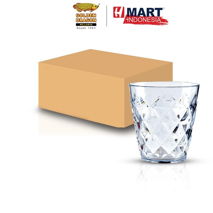 

Golden Dragon Houseware Crystal Glass Cup - Gelas Minuman Plastik 6Pcs