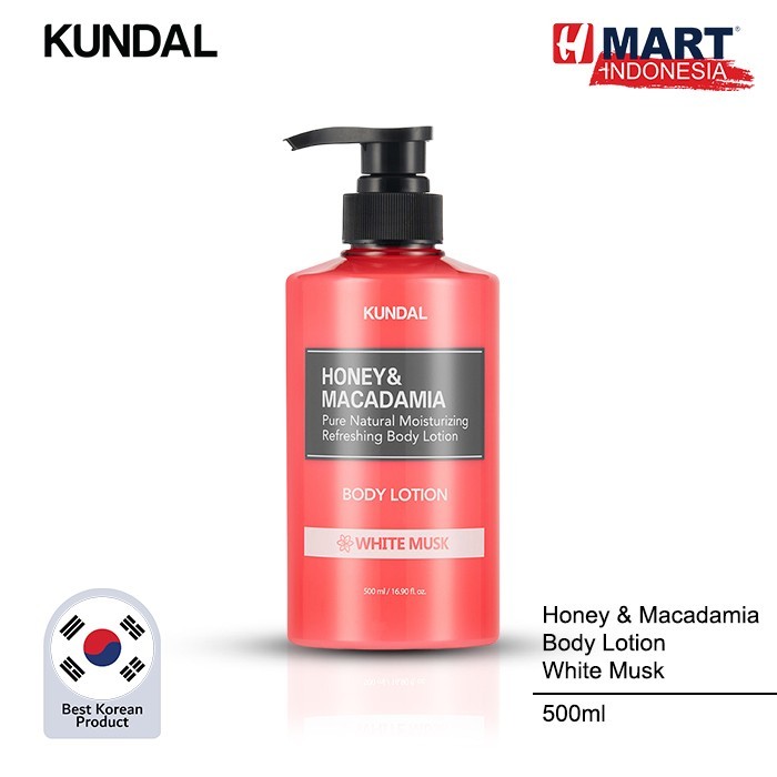 

Kundal Macadamia Body Lotion White Musk Made In Korea 500Ml