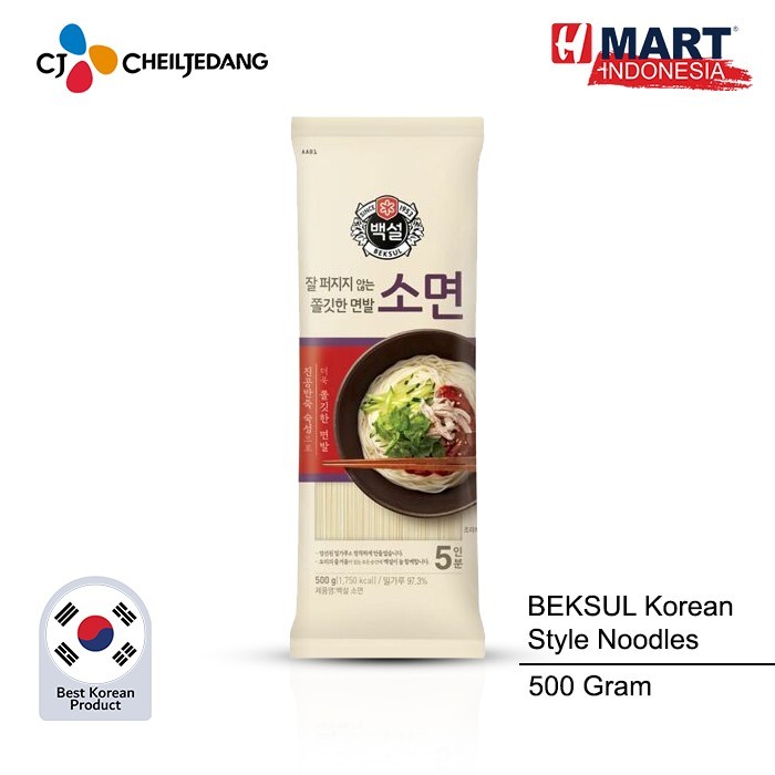 

Cj Beksul Korean Style Noodles - Mie Kering Gandum Korea 500G