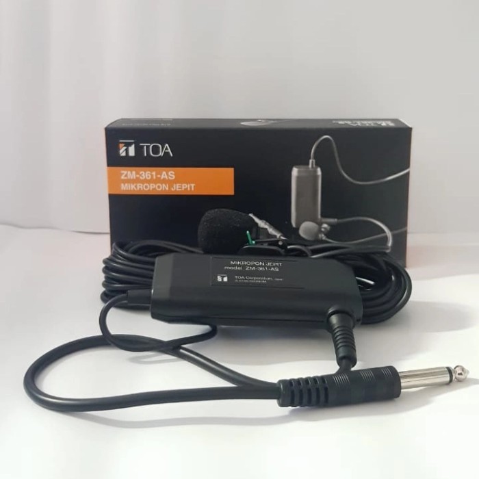 Mic jepit TOA ZM -361 / Mikropon Kancing / Mic Jepit Original