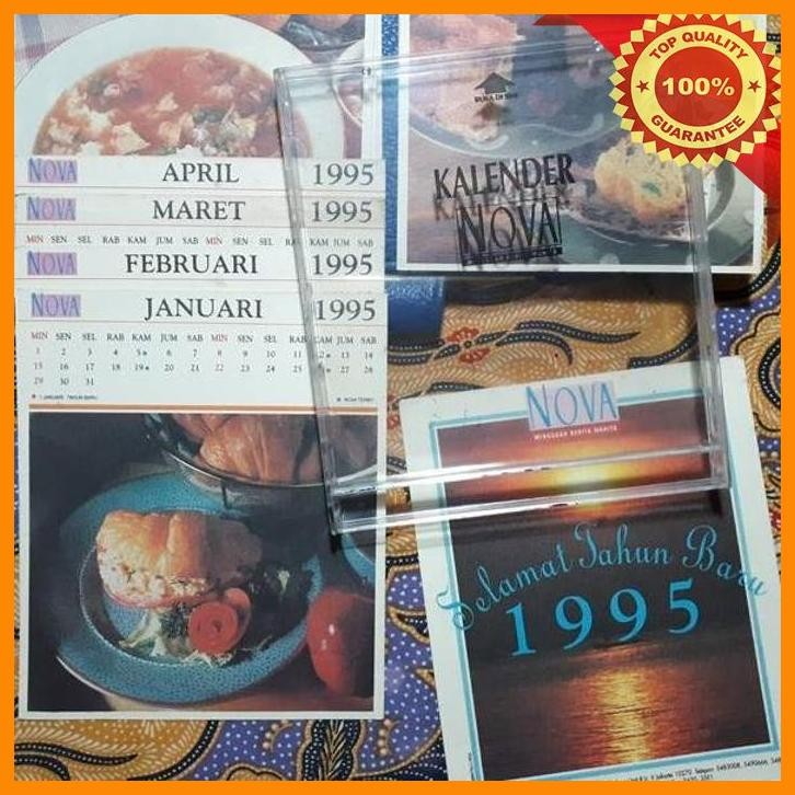 

[MAC] COLLECTOR EDITION - KALENDER RESEP TABLOID NOVA EDISI 1995 - KOTAK CD