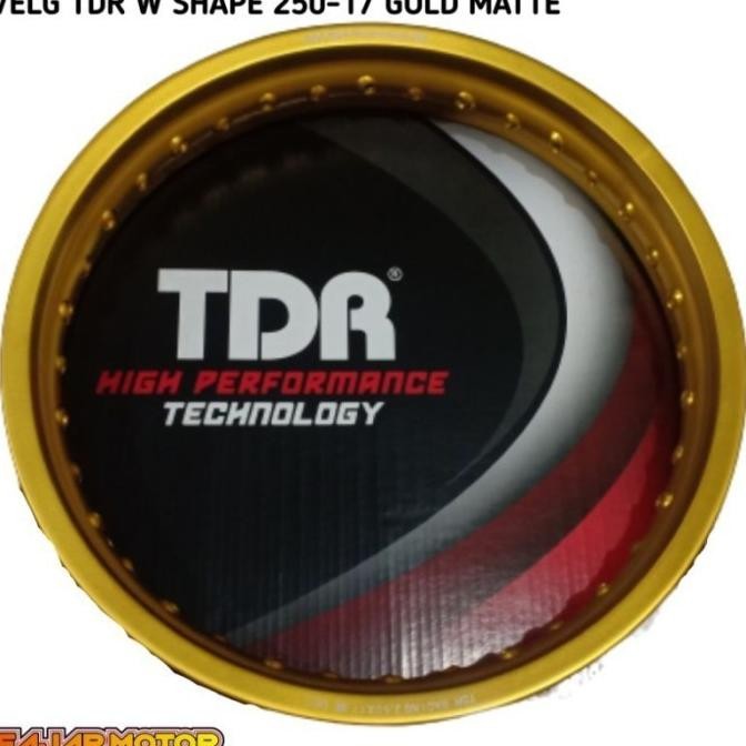 Murah Promo Tdr Rim Velg W Shape Kotak 250 Velk Peleg Ring 17 Matte Gold (Terbaik)