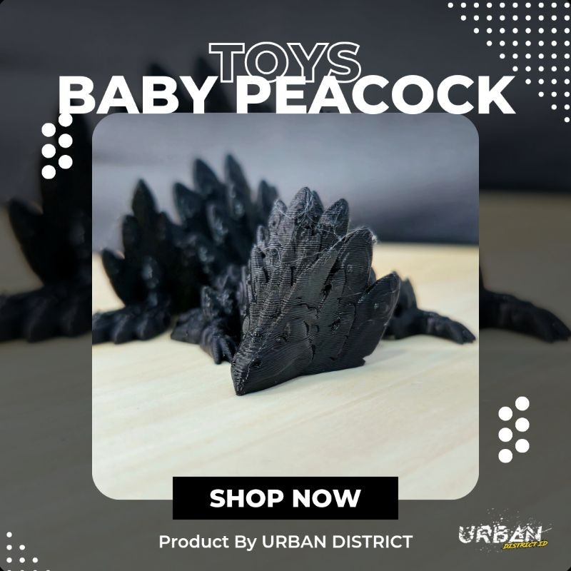 

Terlaris Urban 3d Project Articulated Baby Peacock Dragon Toys Mainan By District Garskin Stiker Custom Case Laminasi Tebal COD