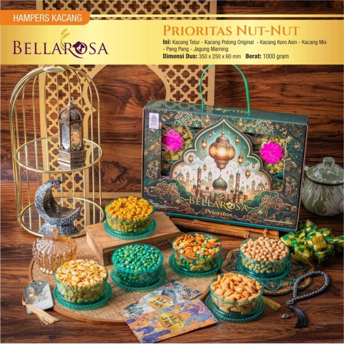 

New! PROMO PAKET PRIORITAS NUT NUT KUE LEBARAN BELLAROSA ANEKA KACANG Idul Fitri