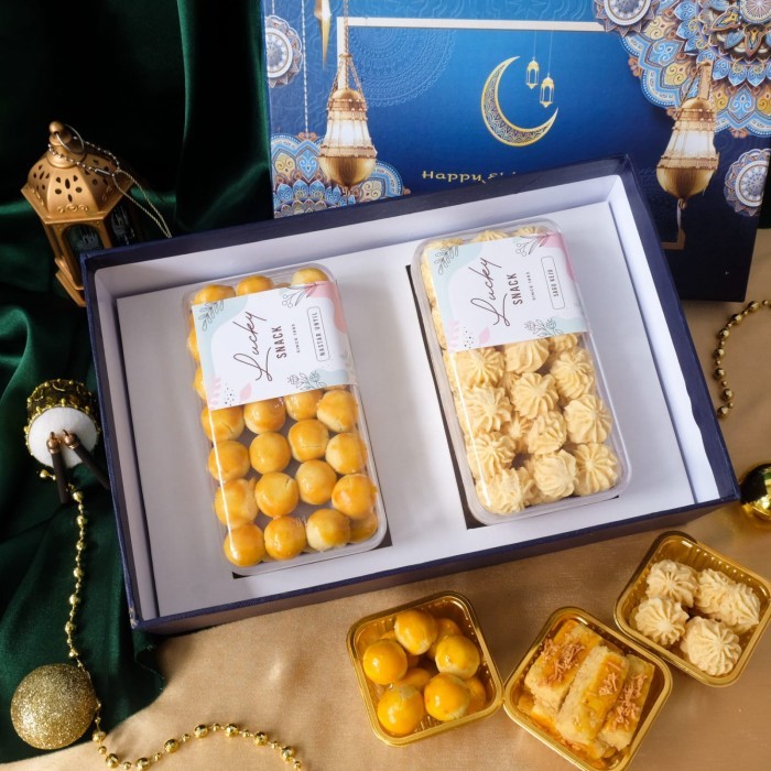 

New! Giftbox / Box / Hampers / Parcel Natal Imlek Lebaran Premium Wisman - 350 Gram Paket A Idul Fitri