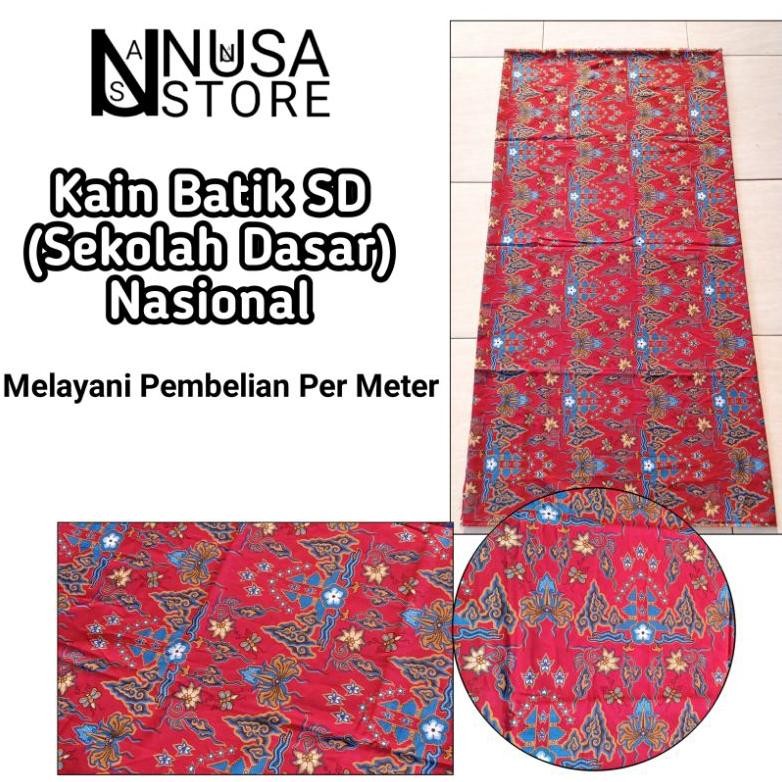 Bahan Kain Seragam Batik SD (Sekolah Dasar) Kualitas Terjamin