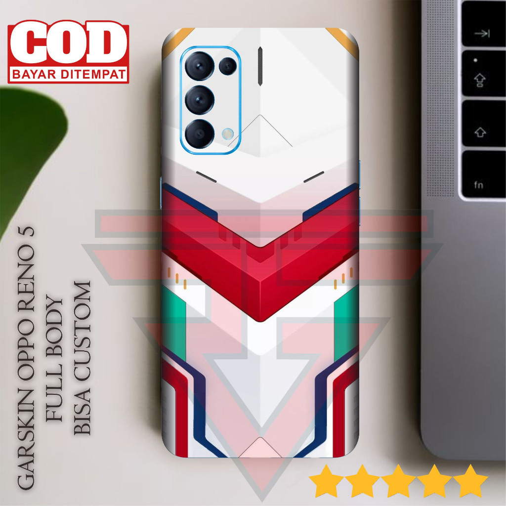 

Terlaris Oppo Reno Garskin Stiker Custom Case Laminasi Tebal COD