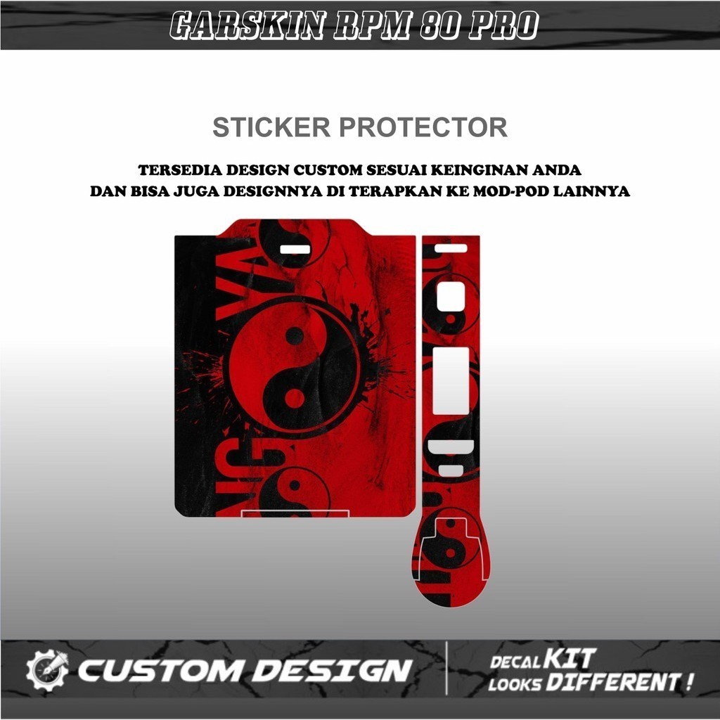 

Terlaris Smo Rpm 80 Pro Keren Garskin Stiker Custom Case Laminasi Tebal COD