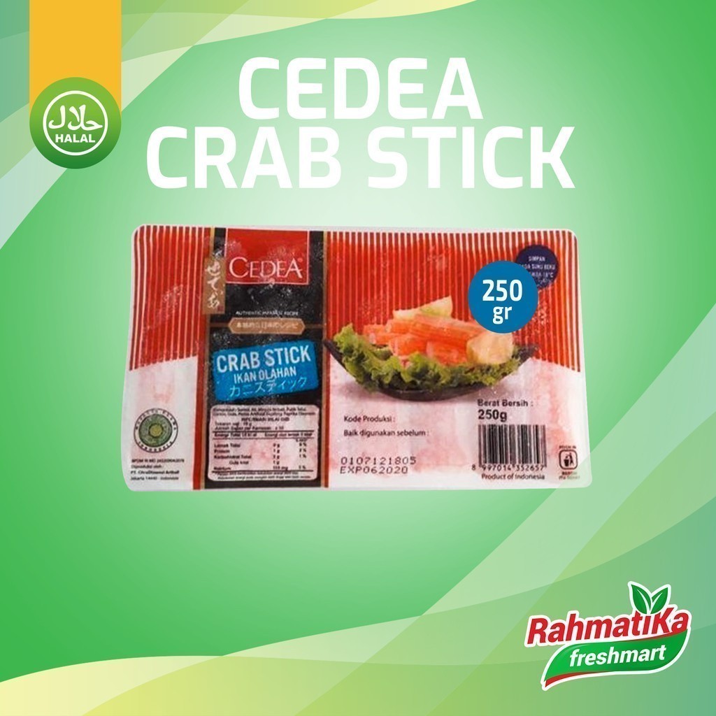 

Cedea Ikan Olahan / Cedea Crab Stick 250 gr