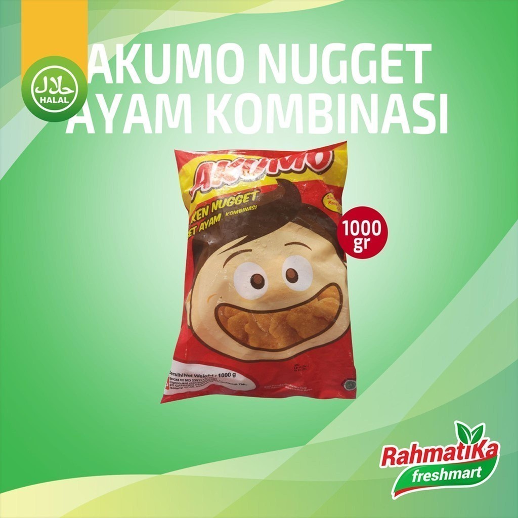 

Akumo Chicken Nugget Ayam / Naget 1000 gr