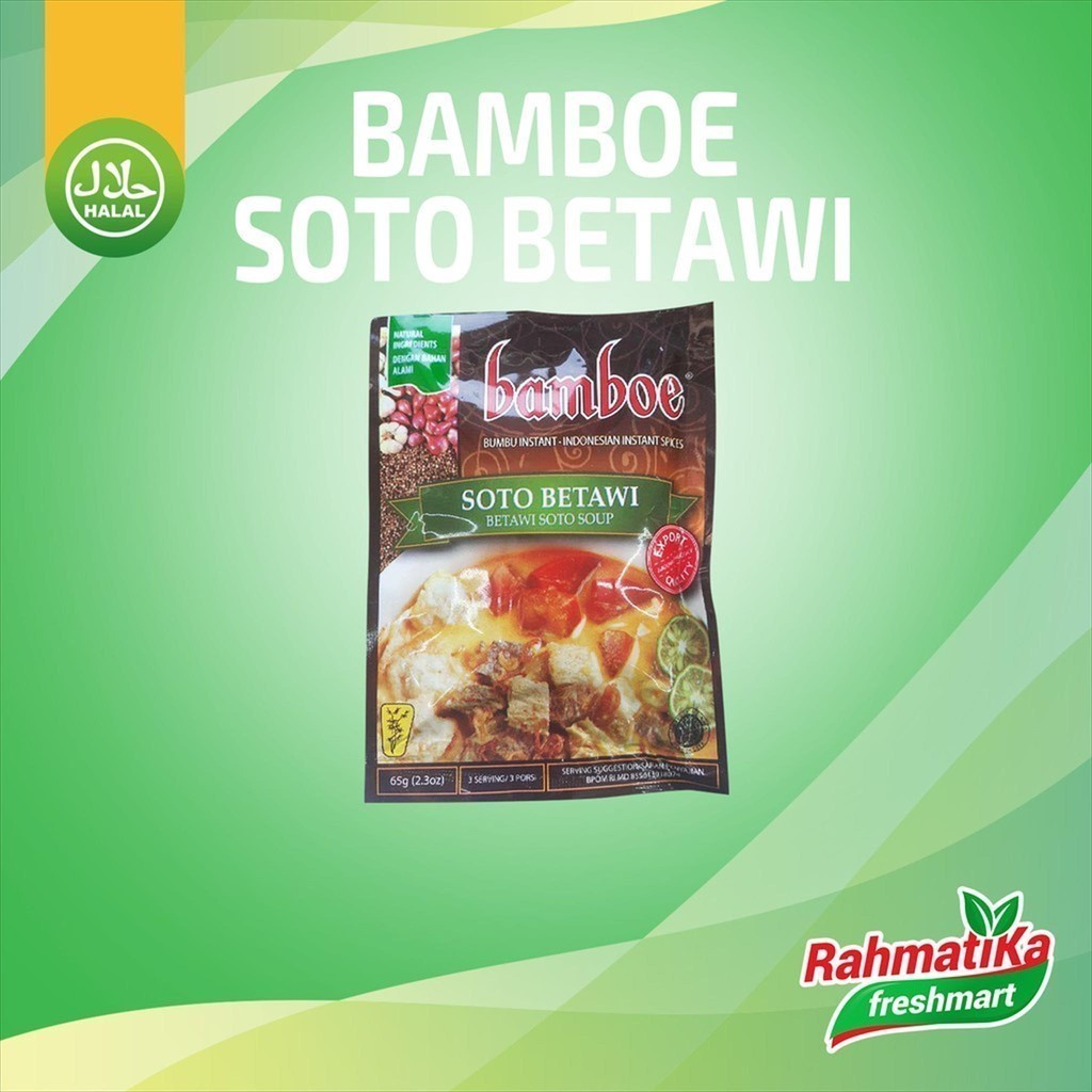 

Bamboe Soto Betawi / Bumbu Instan Soto Betawi 65 gr (Bumbu Dapur)