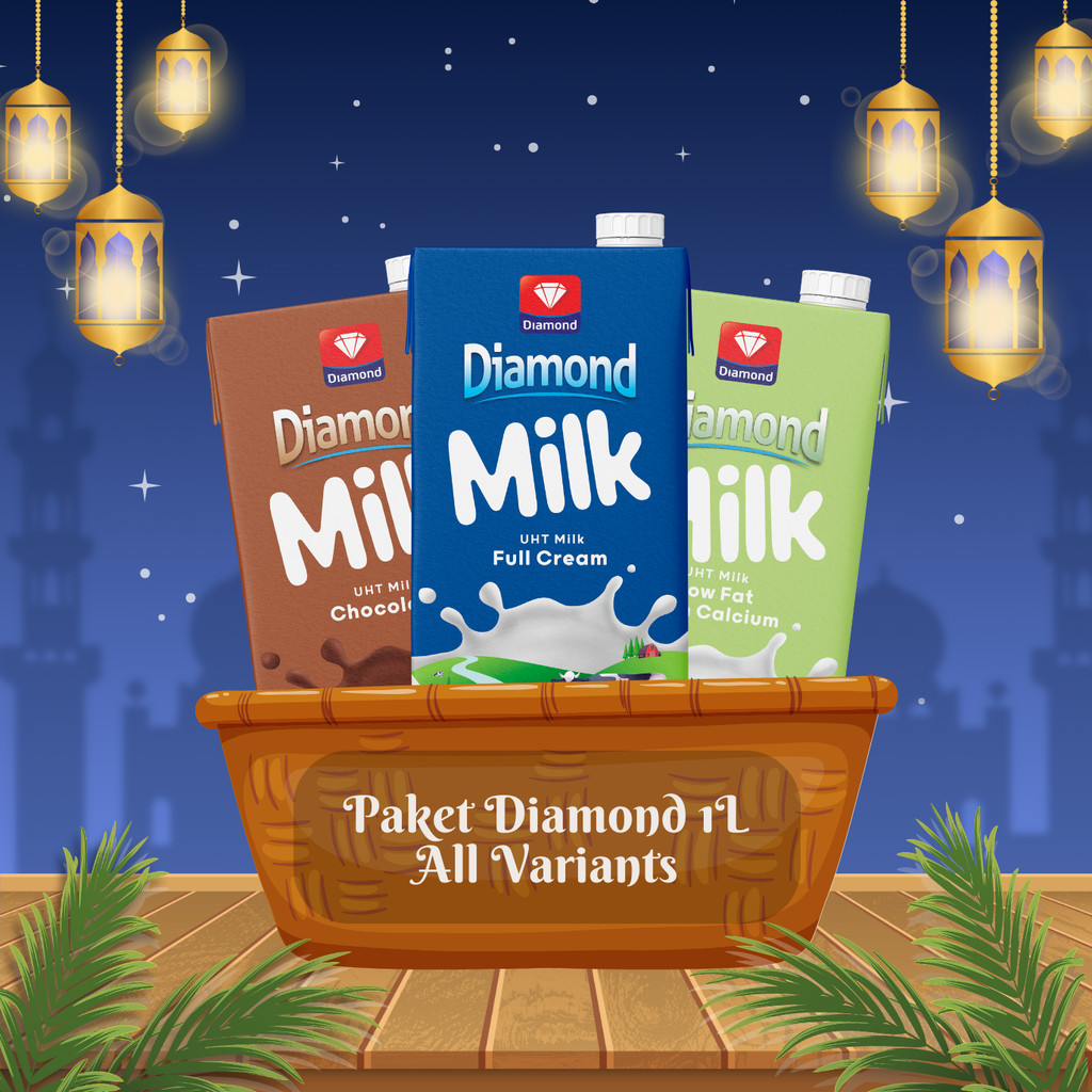 

Diamond Milk Susu UHT 1L All Variants