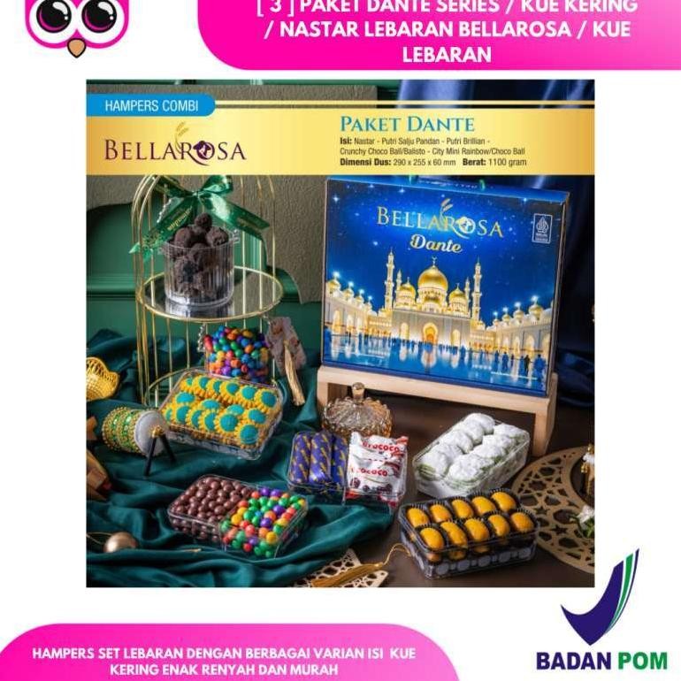 

[ 3 ] PAKET DANTE SERIES / KUE KERING / NASTAR LEBARAN BELLAROSA / KUE LEBARAN