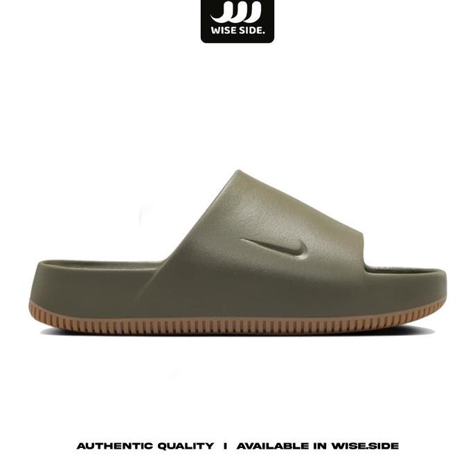 Sandal Pria Nike Calm Slide Medium Olive Gum Mens FD4116-203 ORIGINAL KAR