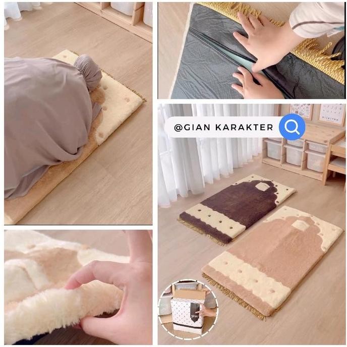 Sajadah Tebal Empuk dalam box Kairo Premium - Gian Karakter Bulu Busa KOKO
