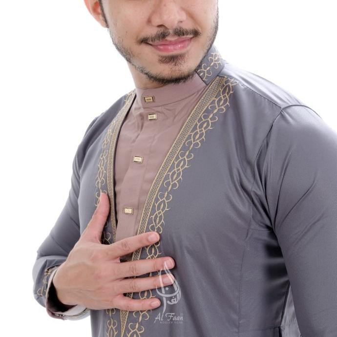 Jubah Slimfit King salman Jubah pria Slimfit Gamis Jubah Pria Muslim PUNK