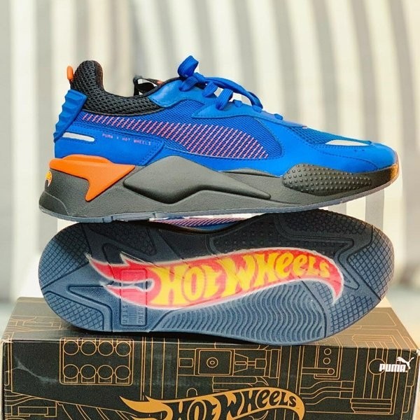JUAL SEPATU PUMA RS X TOYS REINVENTION HOT WHEELS 16 BLUE BLACK MURAH