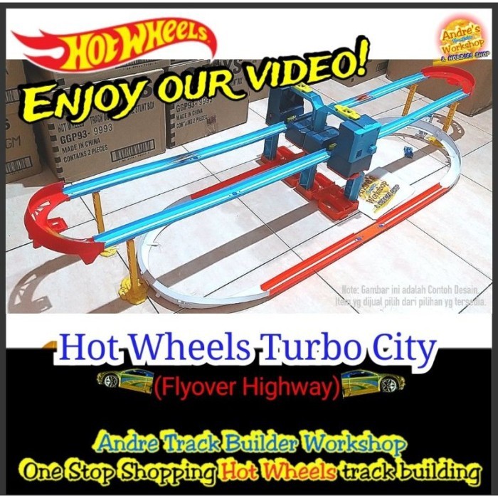 TERLARIS HOTWHEELS TRACK BUILDER BOOSTER TINGKAT ORI MATTEL HOT WHEELS