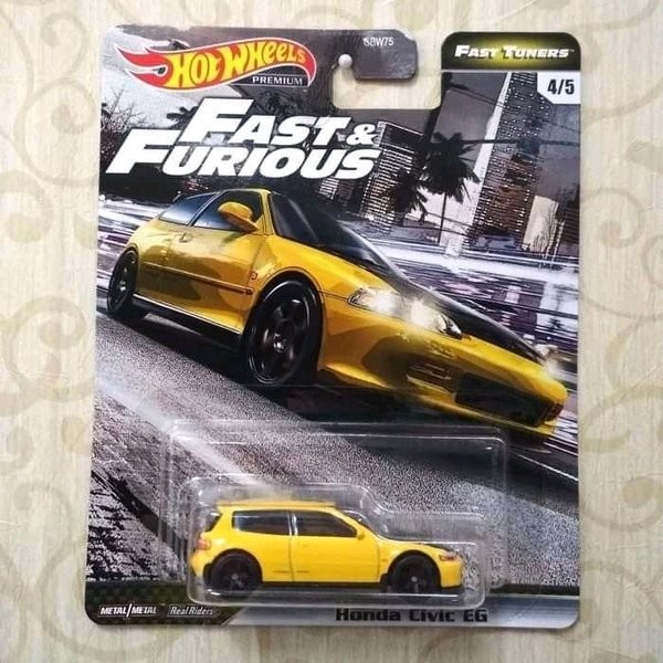 PE - HOTWHEELS CIVIC EG KUNING FAST TUNERS FURIOUS